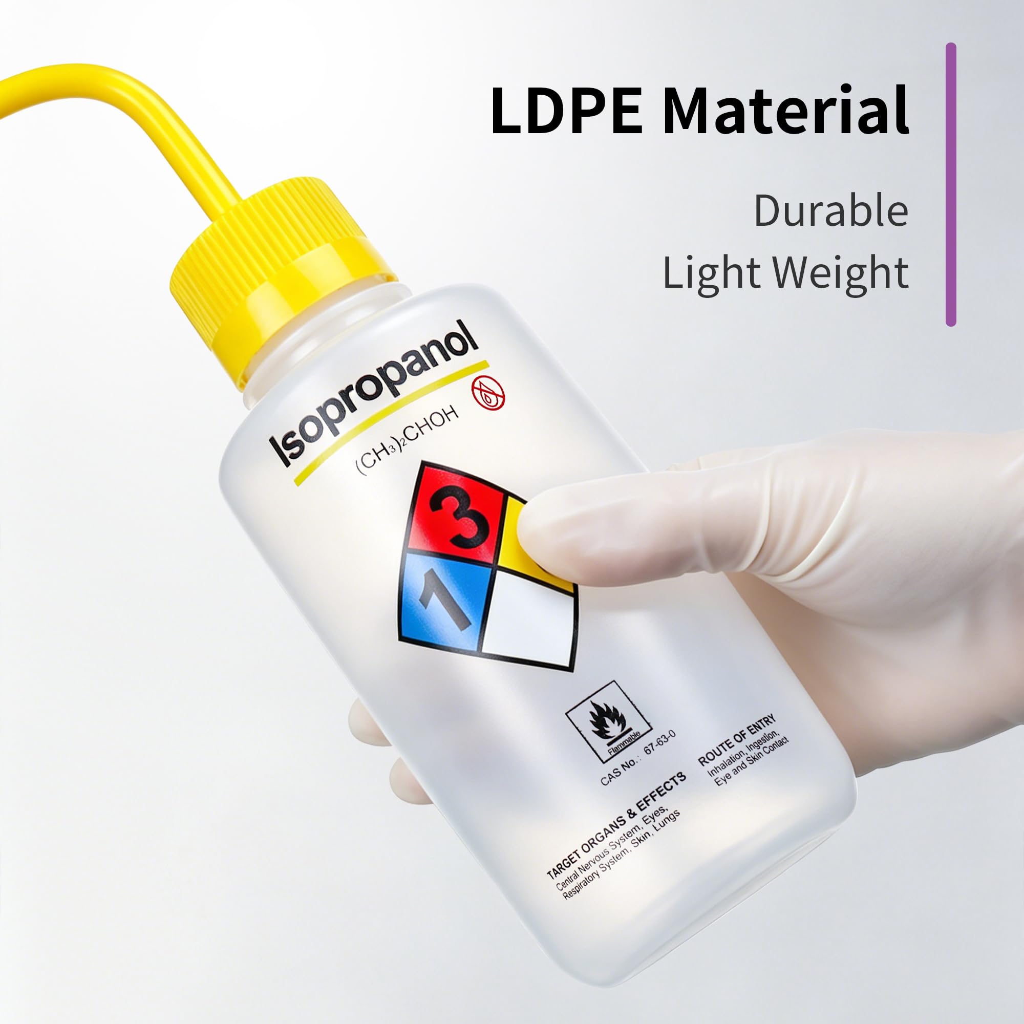 Amazon.com: Labvida 2pcs of Safety Wash Bottles, Vol.500ml 17oz