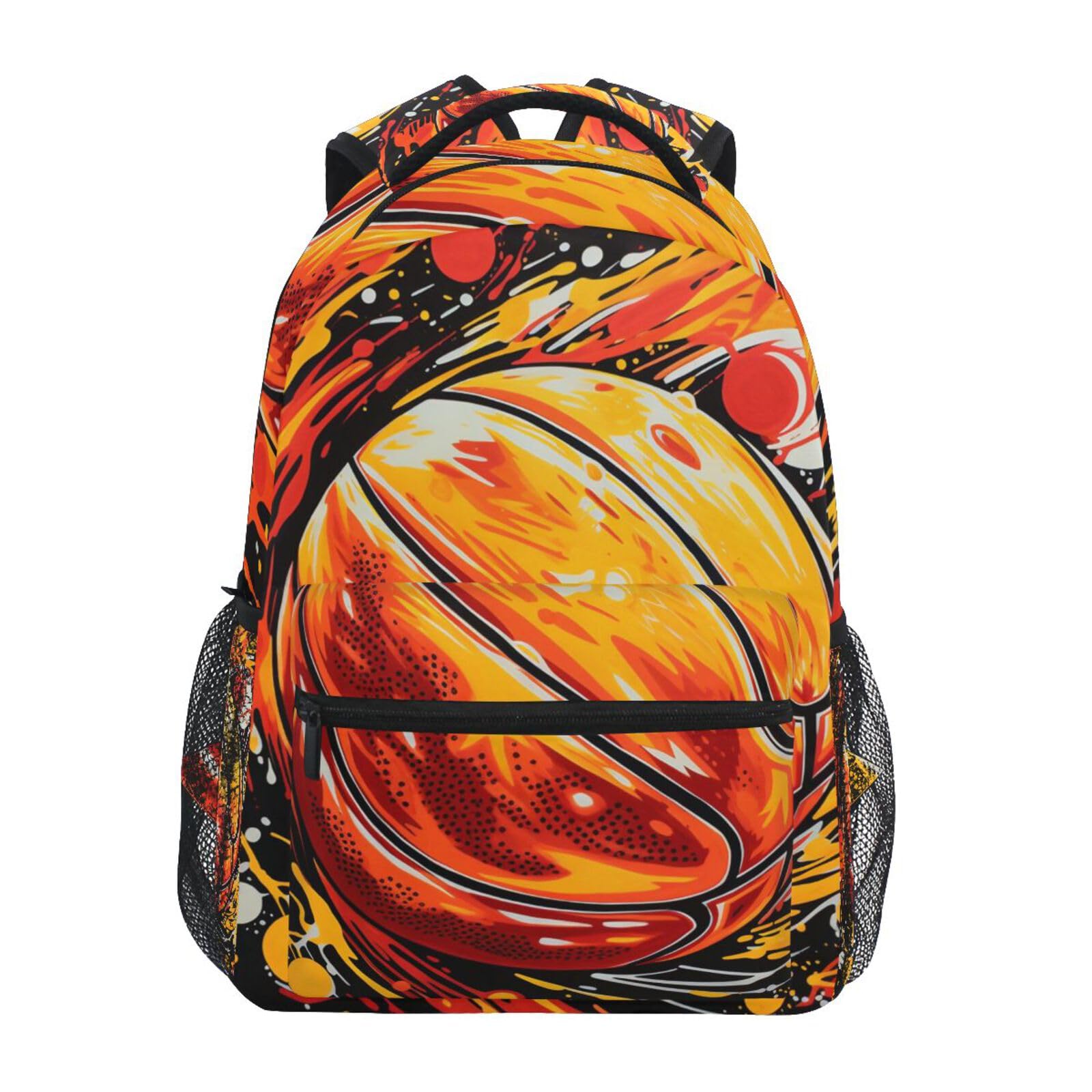 Focoso Basket Spinning Artistico Zaino per Bambini Studente Scolastico Zaino da Bookbag Borsa Del Libro per Viaggio Teenager Ragazze Ragazzi Capretto