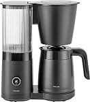 ZWILLING Enfinigy Glass Drip Coffee Maker 12 Cup - Corrosion Resistant, Programmable, Awarded the SCA Golden Cup Standard, Silver