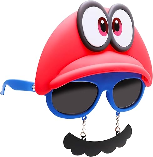 Miniatura 15 de Sun-Staches Gafas de sol oficiales de Super Mario Mario Luigi Peach Bowser Yoshi Wario o Waluigi accesorio de disfraz Se adapta a la mayoría