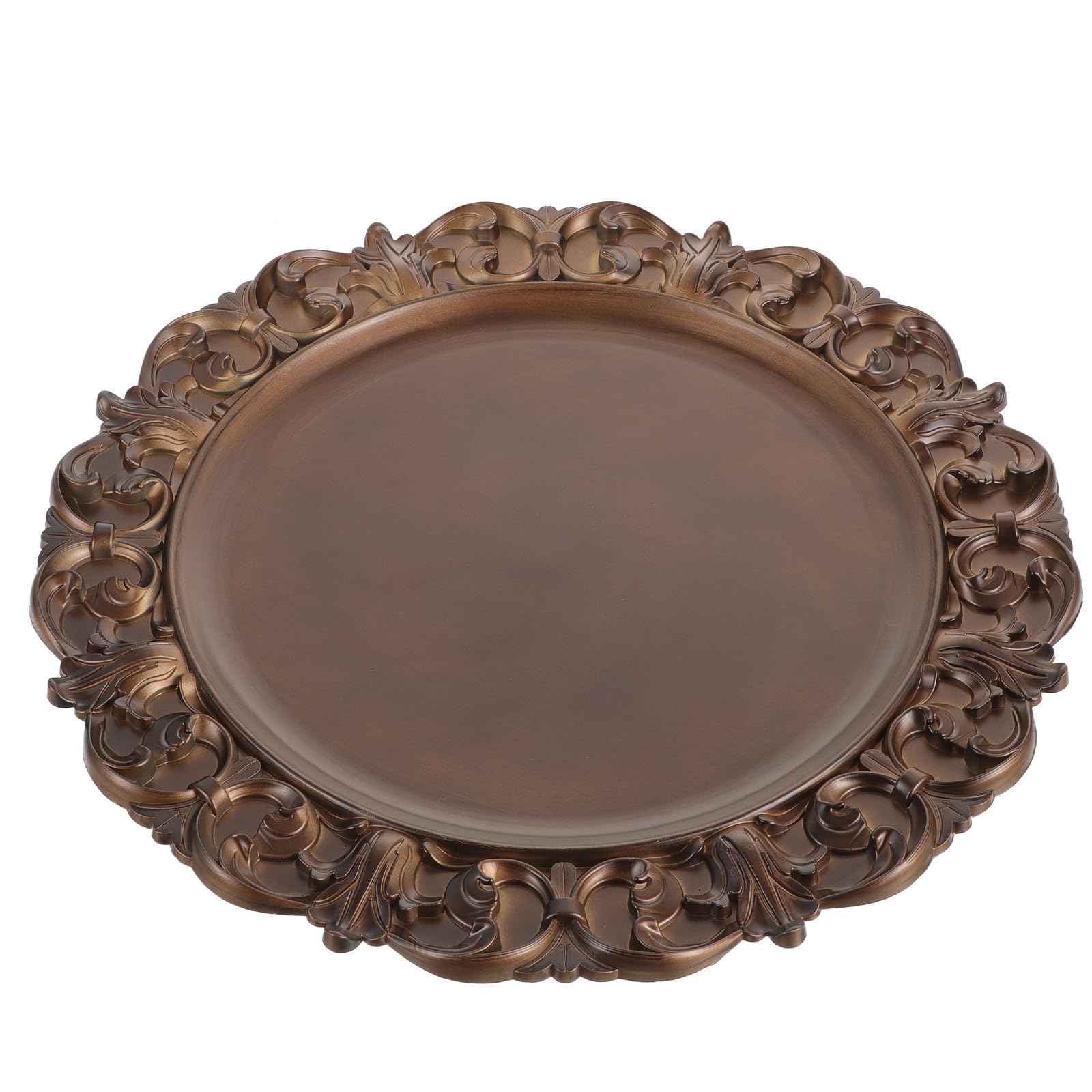 Plato decorativo vintage dorado de PP Gatuida ligero que no se rompe en bar