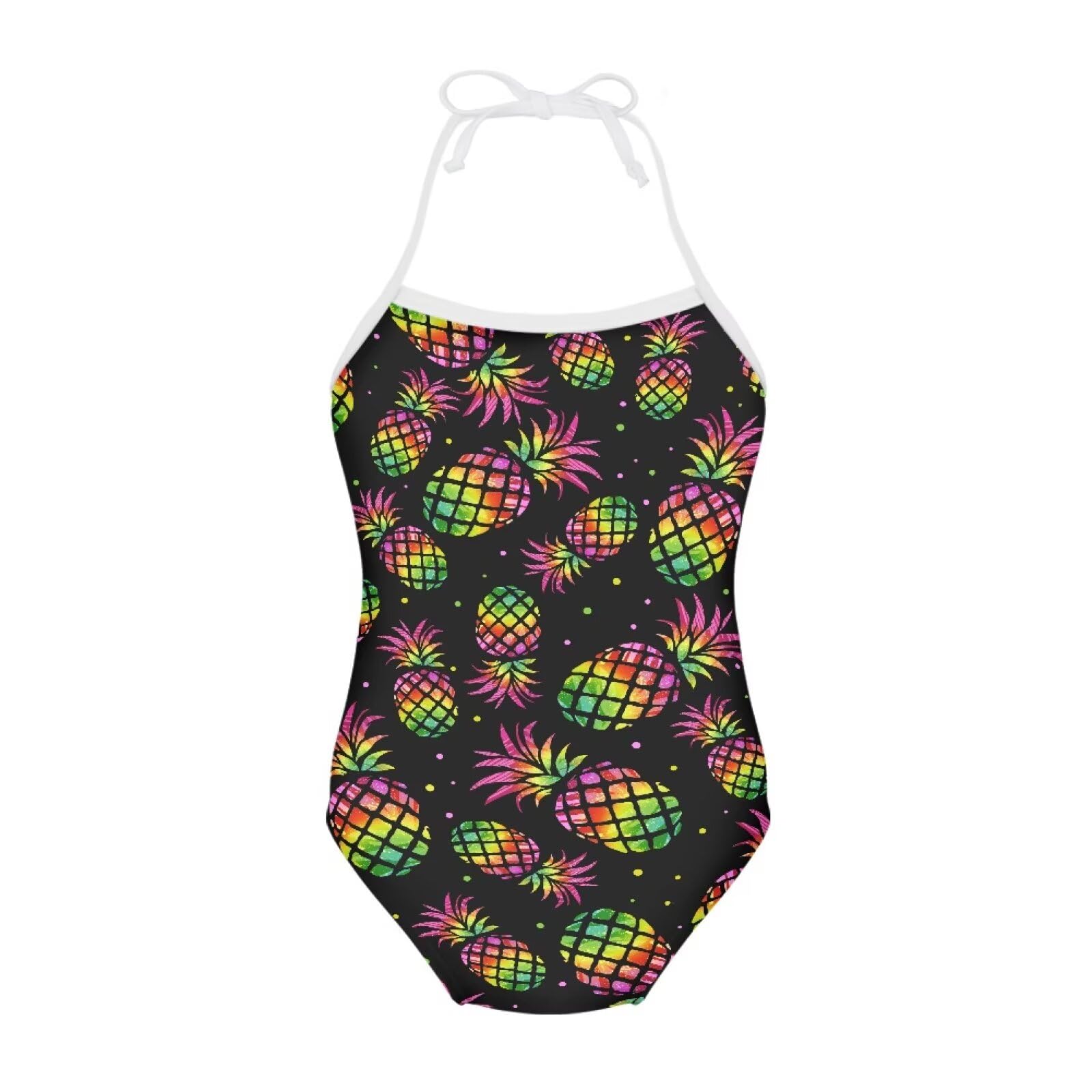 ELEQIN Cartoon Animal Cute Girls One Piece Swimsuit Adjustable Swimwear for 3Y-10Y