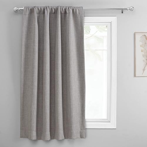 Miniatura 5 de HPD Half Price Drapes BOCH-TU1858-63 - Cortinas enrollables de lino sintético para oscurecer la habitación, cortina de globo para sala de estar,