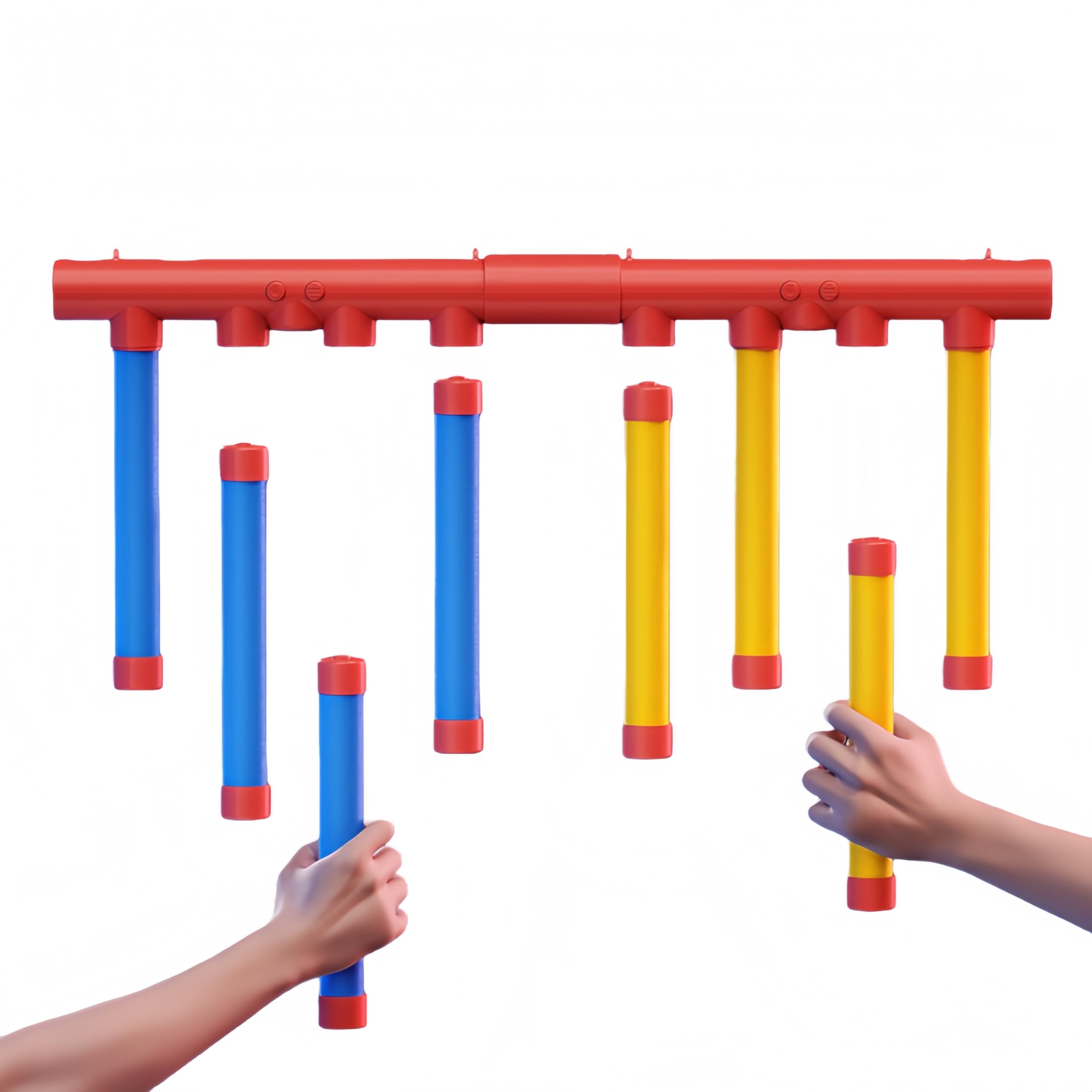 Reaction Challenge Game with Remote Control, Interactive Falling Sticks Game, 3 Speed Levels, Double Player