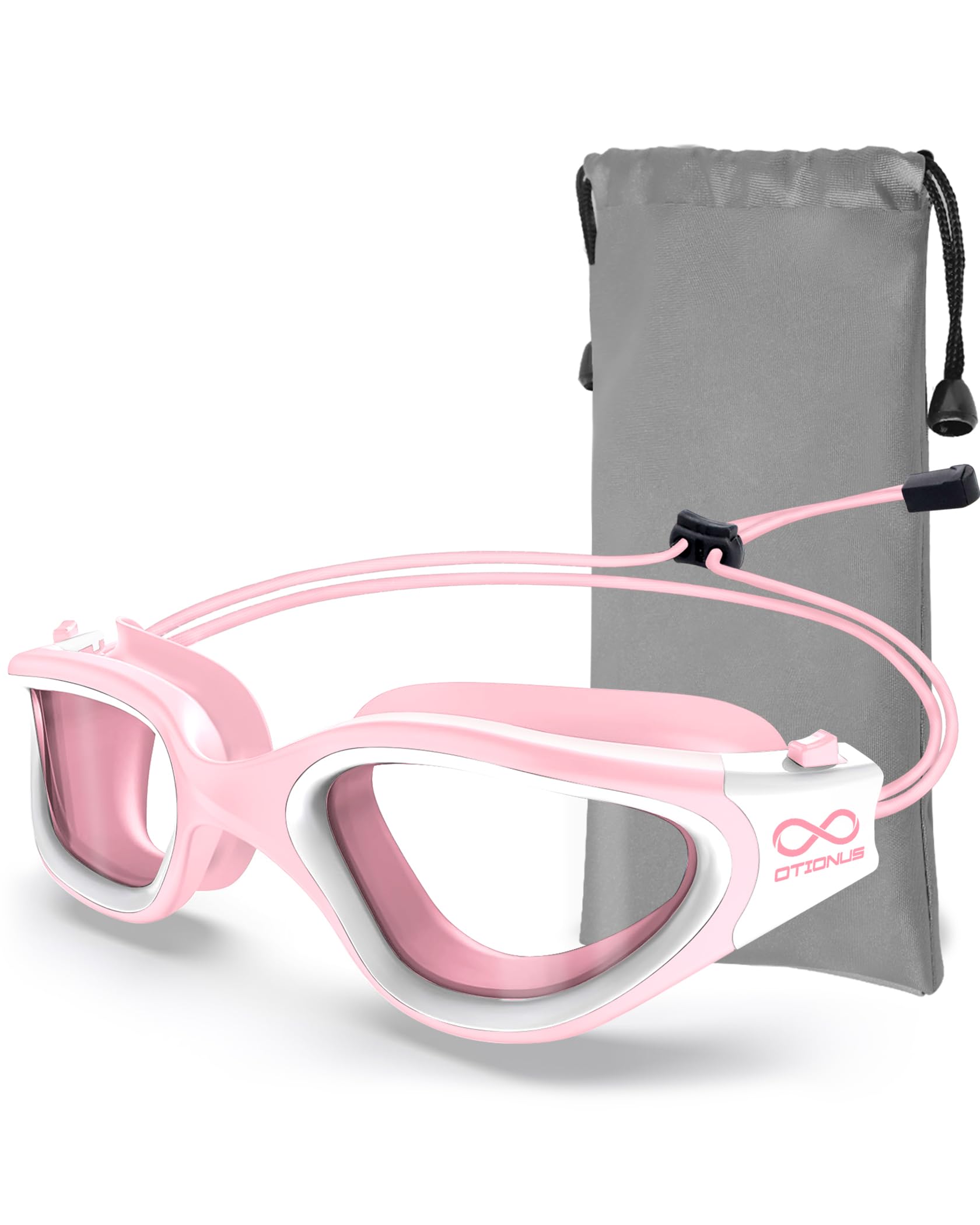 Occhialini da nuoto per adulti, uomini, donne, giovani, con cinghia elastica, senza tirare, anti appannamento, senza perdite, occhialini da piscina