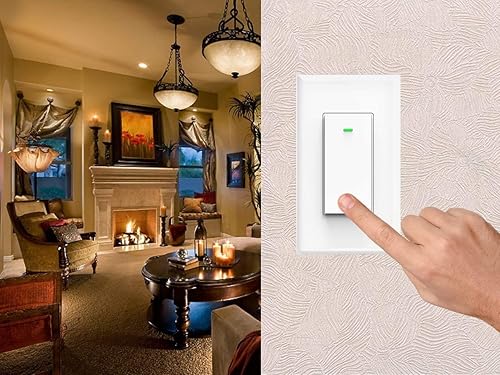 Miniatura 6 de Interruptor de luz inteligente, compatible con Alexa, Google Assistant, IFTTT, luz WiFi, requiere cable neutro, ajuste de horario, control remoto de