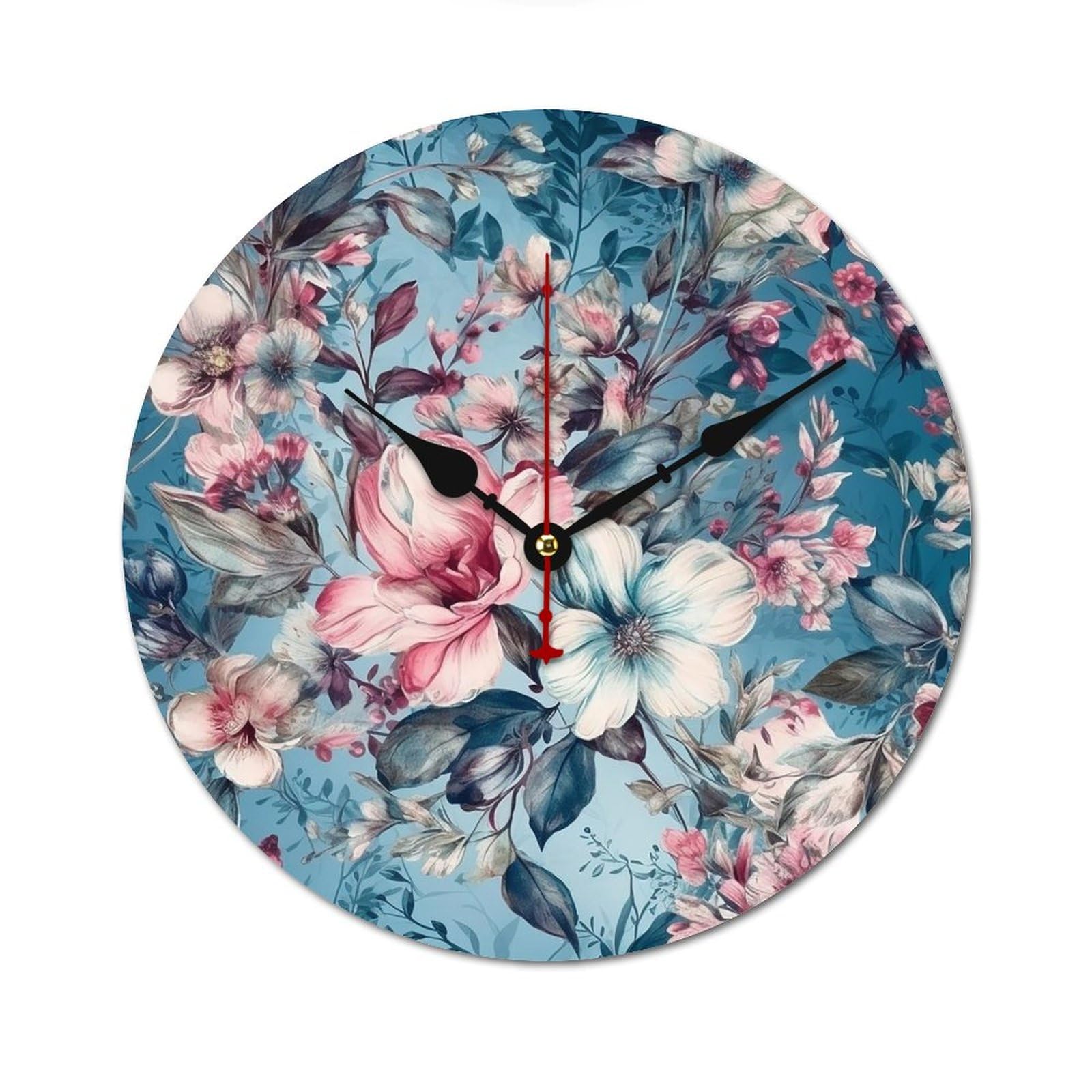 Horloge murale silencieuse pour salon créant une ambiance zen et poétique au quotidien