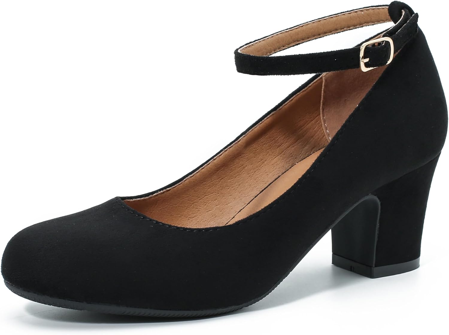 Womens Ankle Strap Low Block Chunky Heels Pumps Nigeria Ubuy