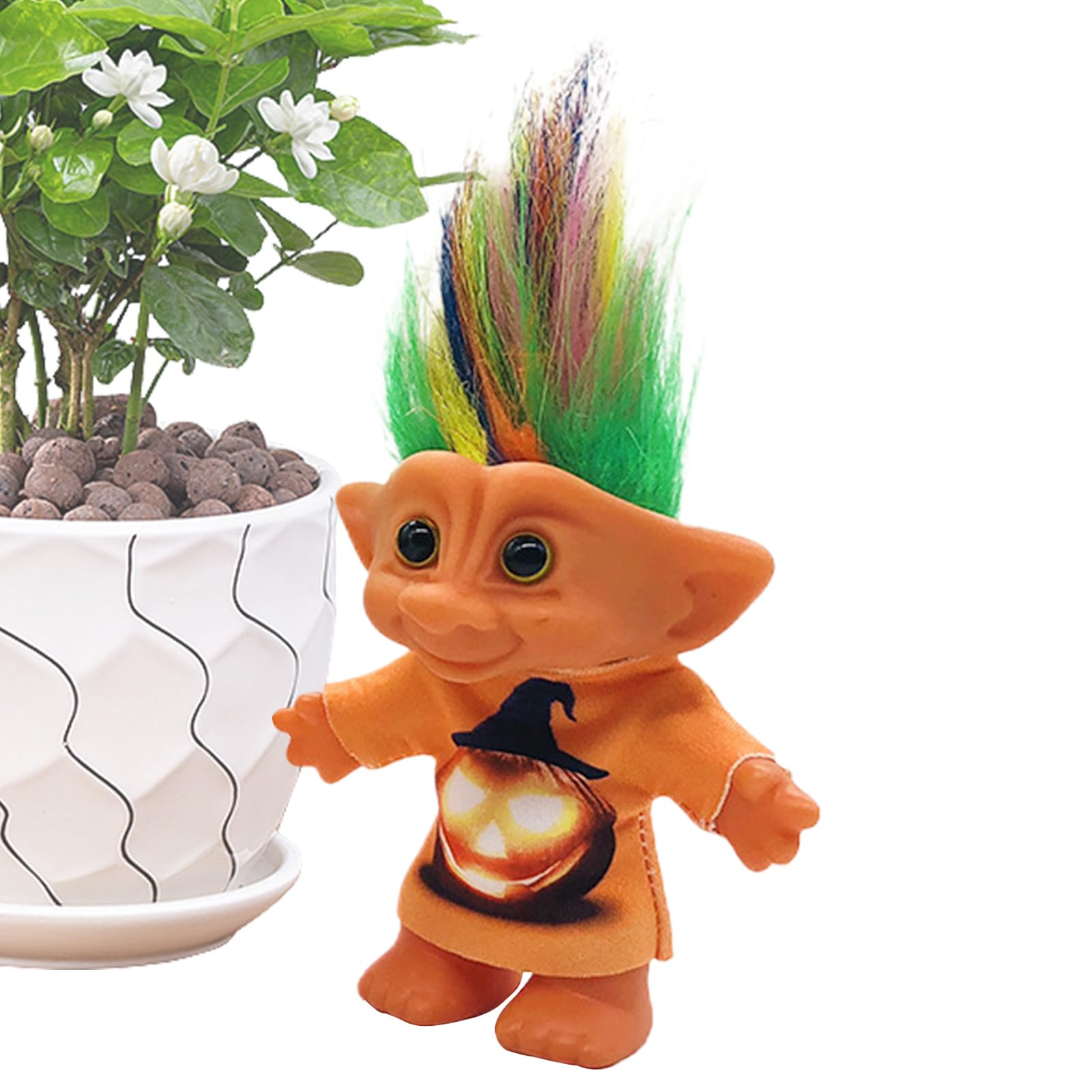 Troll Toys for Kids,Cute Christmas Action Figures | Retro Funny Shelf Figurines, Decorative Desk Ornament for Holiday Living Room Shelf Bedroom Bookshelf