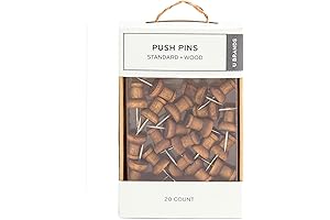 Sturdy and Stylish: U Brands Wood Push Pins