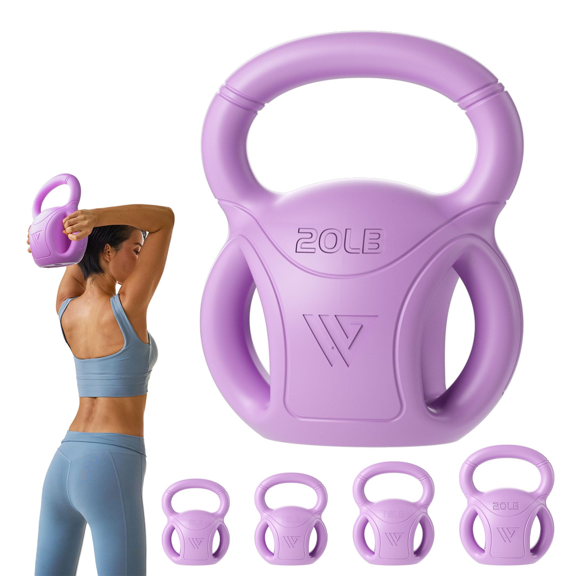 RUNWE 20 lb Kettlebell Weight