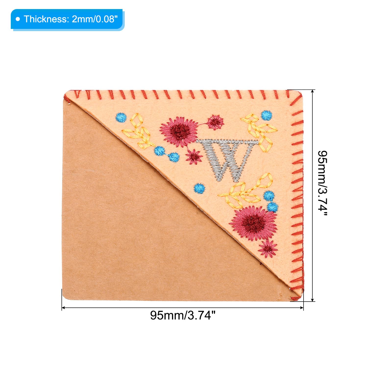 PATIKIL Personalized Embroidered Corner Bookmark - Image 2
