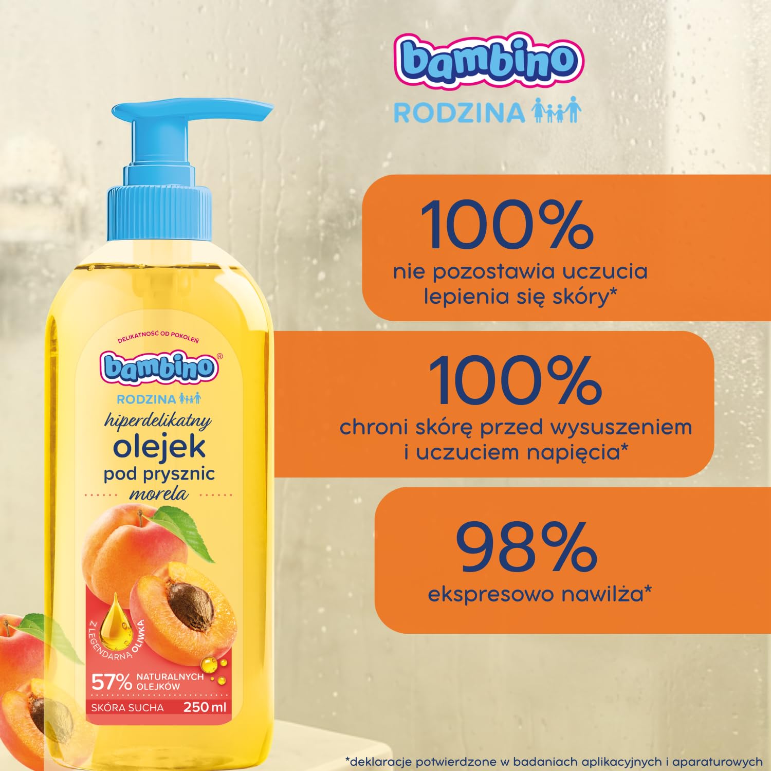 Bambino Rodzina Olejek pod prysznic o zapachu moreli 250 ml