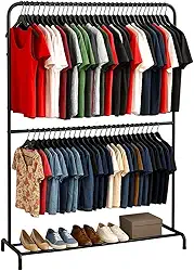 Arara de Roupa 2 Niveis unica com Sapateira Aço Reforçado !