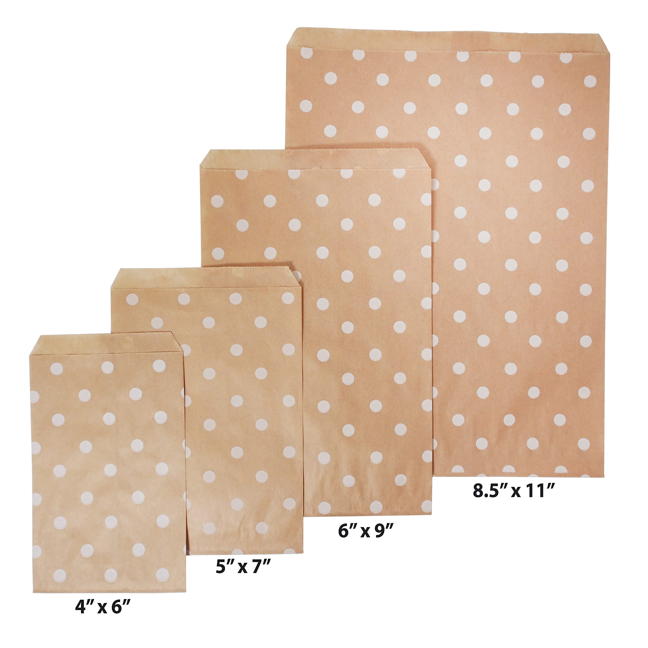 CuteBox 100pcs Blue Leaf Patterned Flat Paper Gift Bags - 6x9 Inches For Retail, Parties, Weddings, Favors - View #8