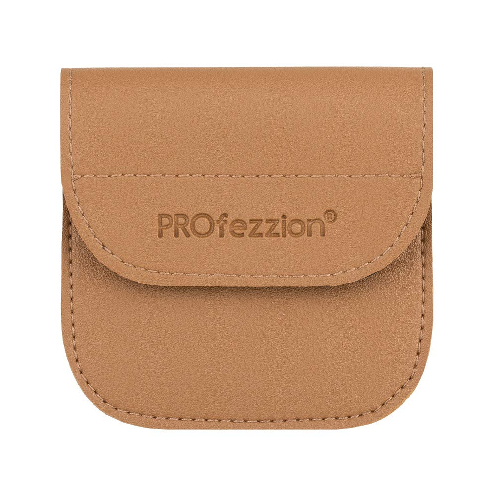 PROfezzion Pochette de rangement pour objectif d'appareil photo de luxe pour 1 filtre tels que UV, CPL, ND, filtre polarisant, filtre à densité neutre, filtre de diffusion noir jusqu'à 58 mm de