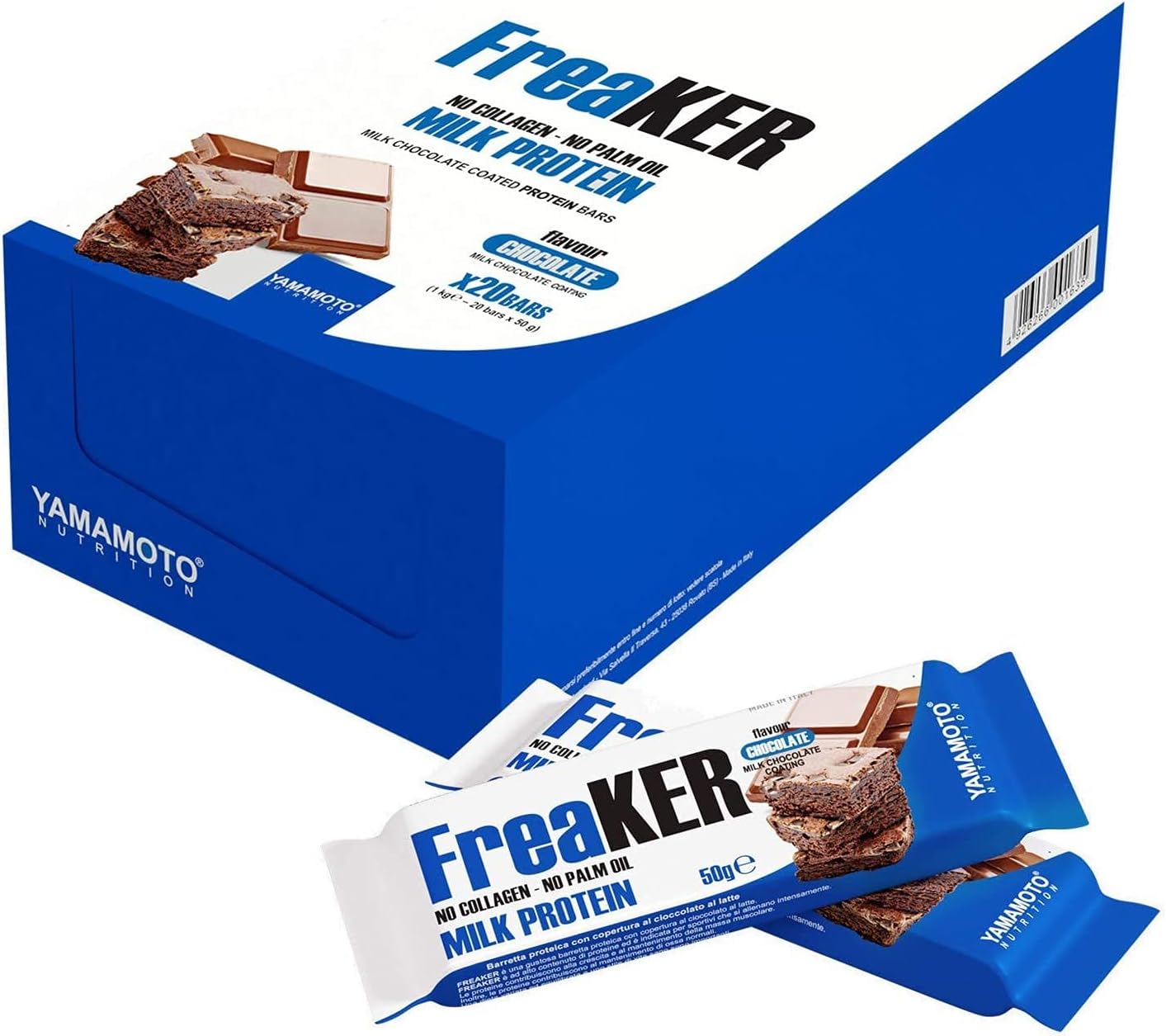 YAMAMOTO NUTRITION FreaKER 20 Barrette Proteiche da 50 gr, Barrette