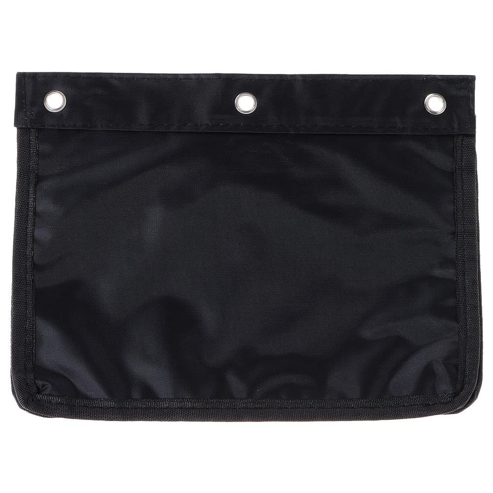 Risedot 3 Ring Binder Expandable Pencil Pouch Large Capacity Pencil Pouch with Zipper for Office Home, Black - Image 3