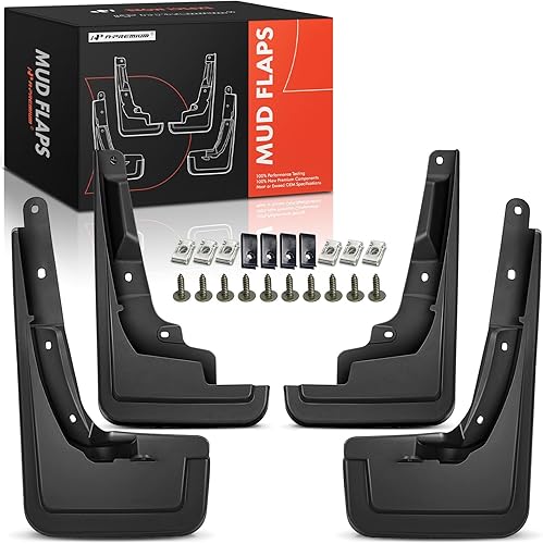 A-Premium Juego de 4 solapas para barro protectores contra salpicaduras guardabarros con kits de herramientas accesorios compatibles con Ford