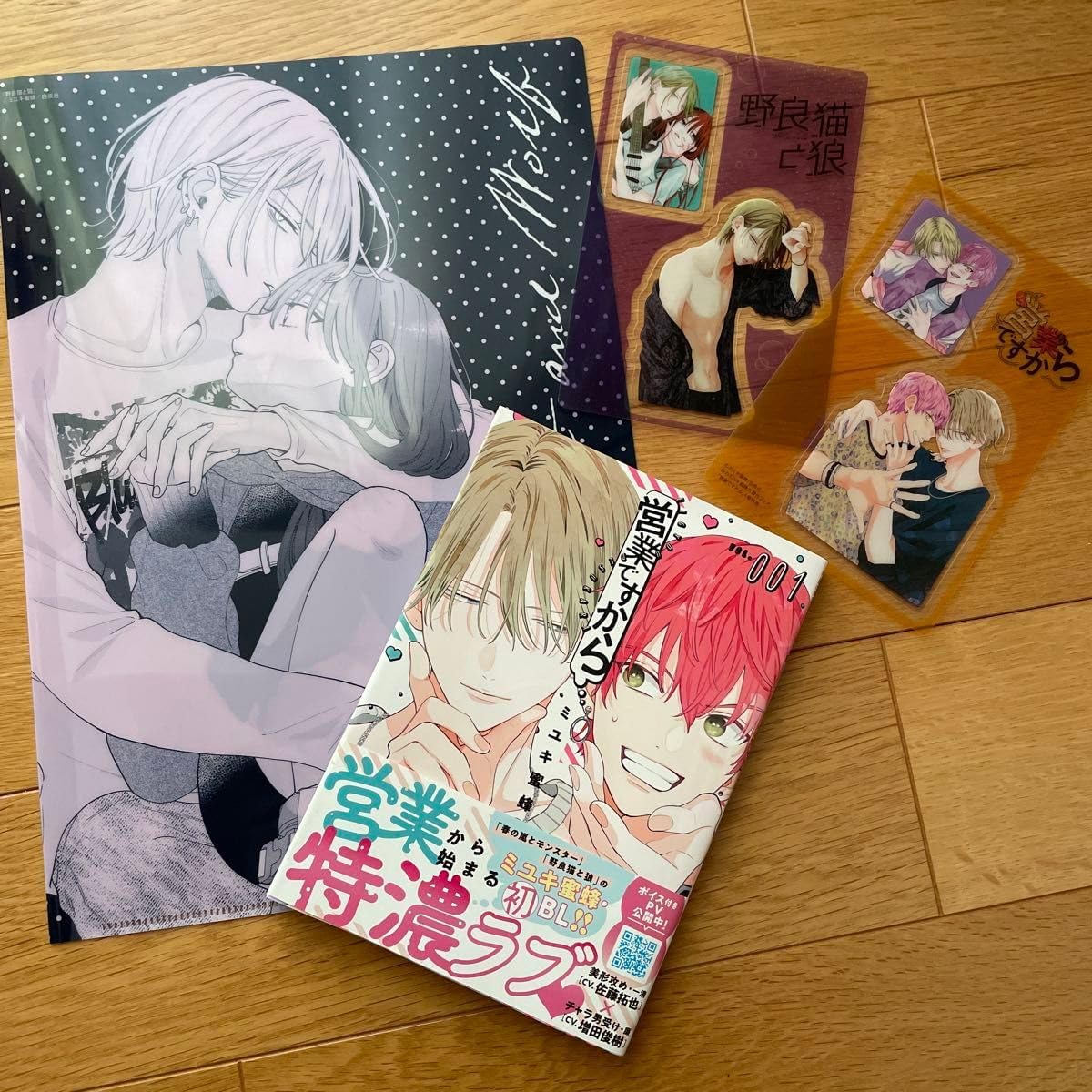 営業ですから 野良猫と狼 クリアファイル クリアカードセット