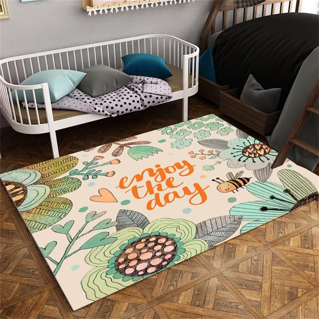 Alfombra dormitorio infantil 140x210 de animales y dibujos animados grandes
