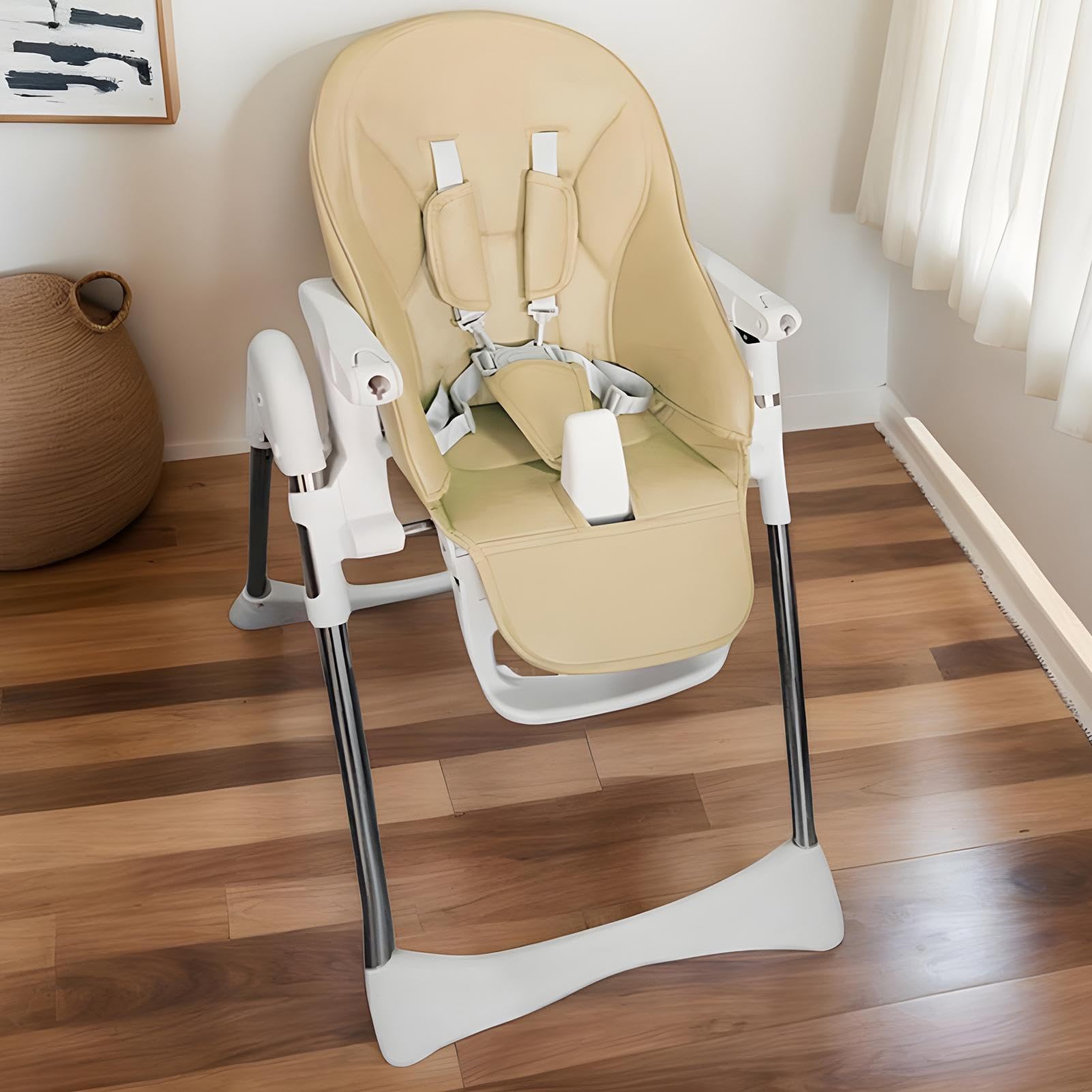 Coprisedili Per Seggioloni Per Bambini, Imbottitura Traspirante Per Seggiolone, Cuscino Di Protezione Per Seggiolone In Similpelle, Ricambio Per Seggiolone, Inserto Per Seggiolone Per Peg-Perego