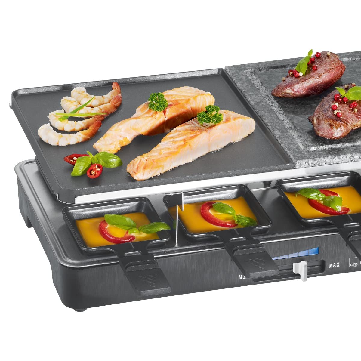 Clatronic RG3518 Raclette avec 8 Personnes