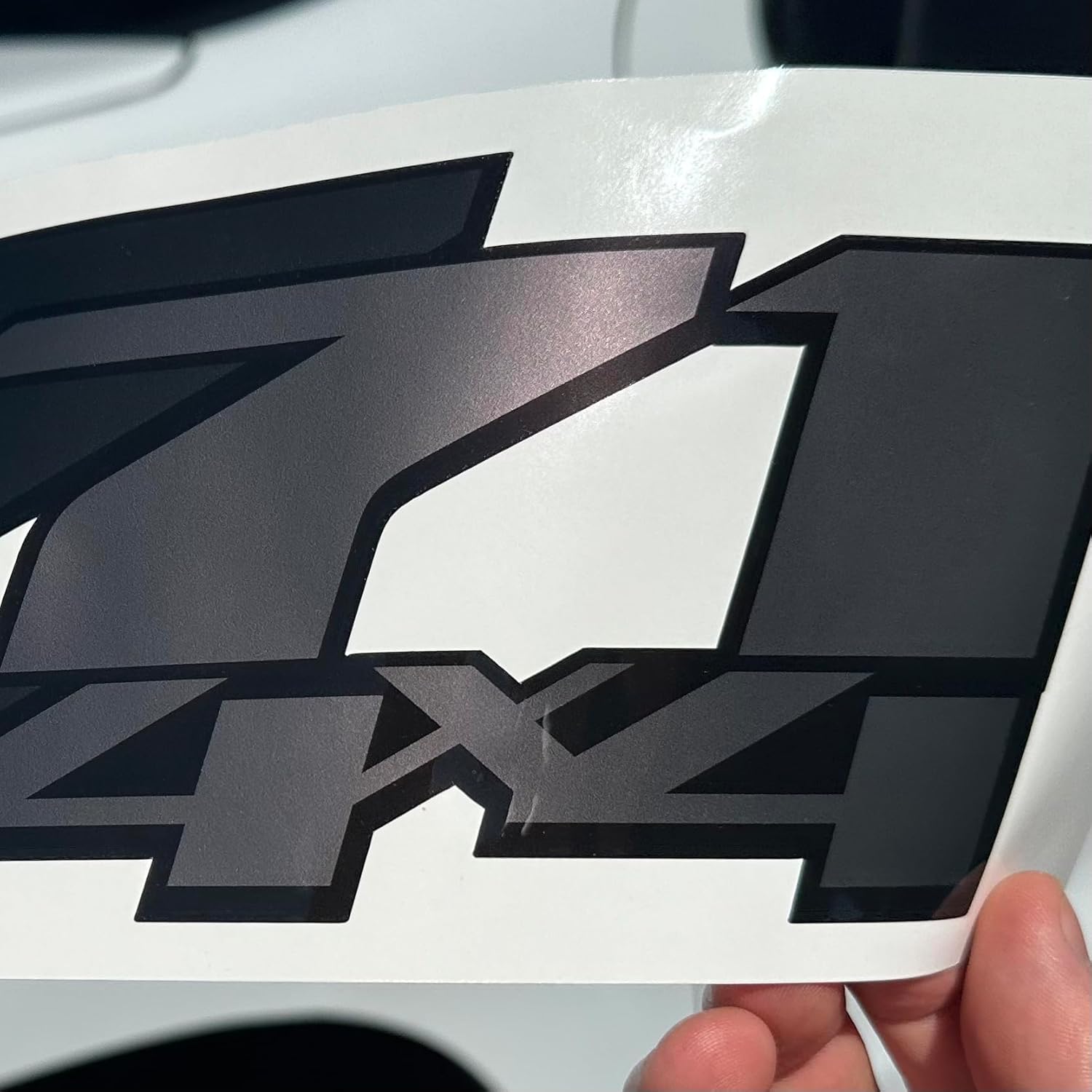 GOLD HOOK Replacement Decals Compatible with Chevy Silverado Z71 4x4 Off Road Truck Bed Stickers - Heavy Duty Automotive Vinyl Graphics - Set of 2 (Premium Series (Metallic Finish) - Charcoal