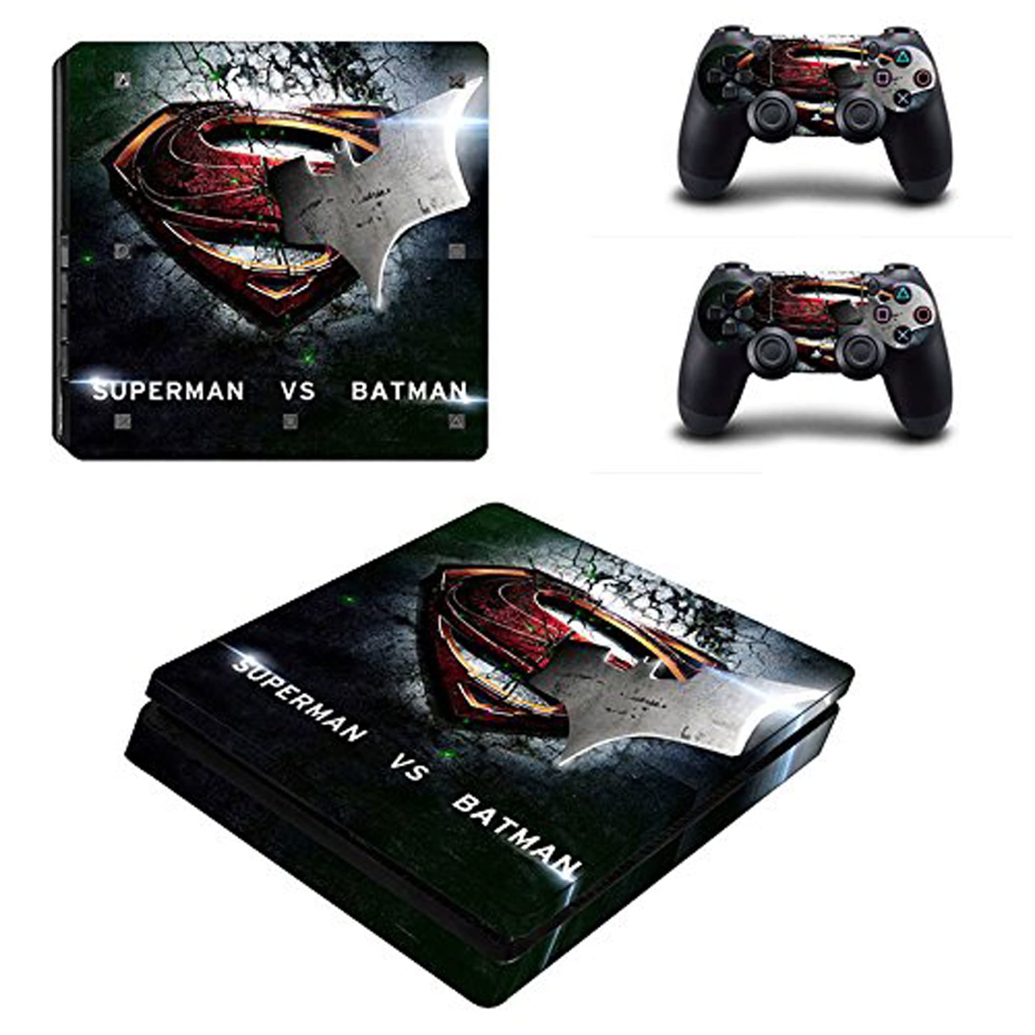 Elton Superman VS Batman Theme 3M Skin Sticker Cover for PS4 Slim Console and Controllers [video game] (B078WTJCN4) Amazon Price History, Amazon Price Tracker