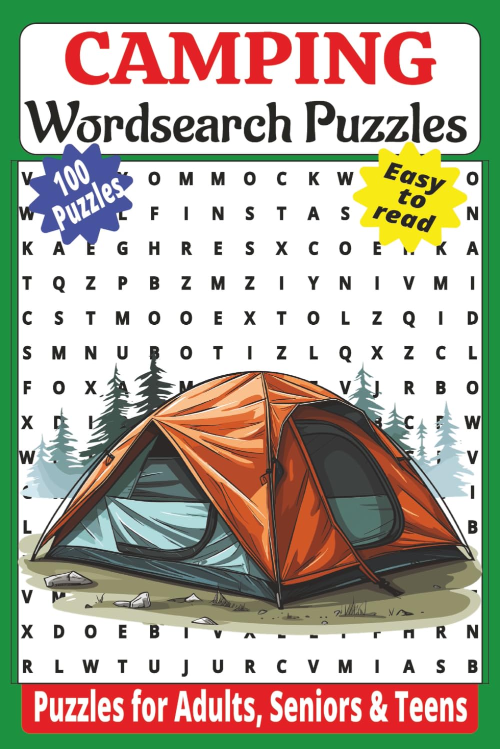 Camping & Outdoor Word Search Puzzle Book: Hiking, Travel, Wilderness & Outdoor Exploration — Perfect for Road Trips, Family Fun & Brain Training!