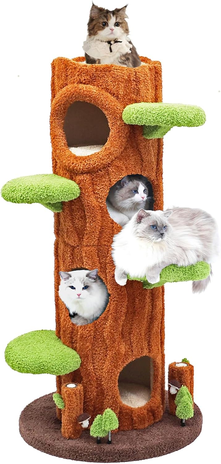 Magic Forest Cat Tree Tower, 62 inches Tall, Real France | Ubuy