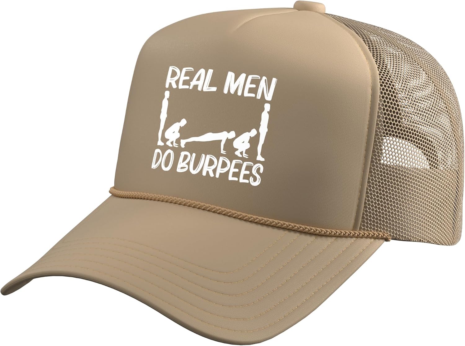 Cool Burpee Gift for Men Women Fitness Workout Gym Exercise Trucker Hat with Adjustable Mesh Back