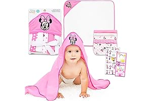 Minnie Mouse Hooded Towel Set: Ultimate Bath Time Fun for Baby Girls