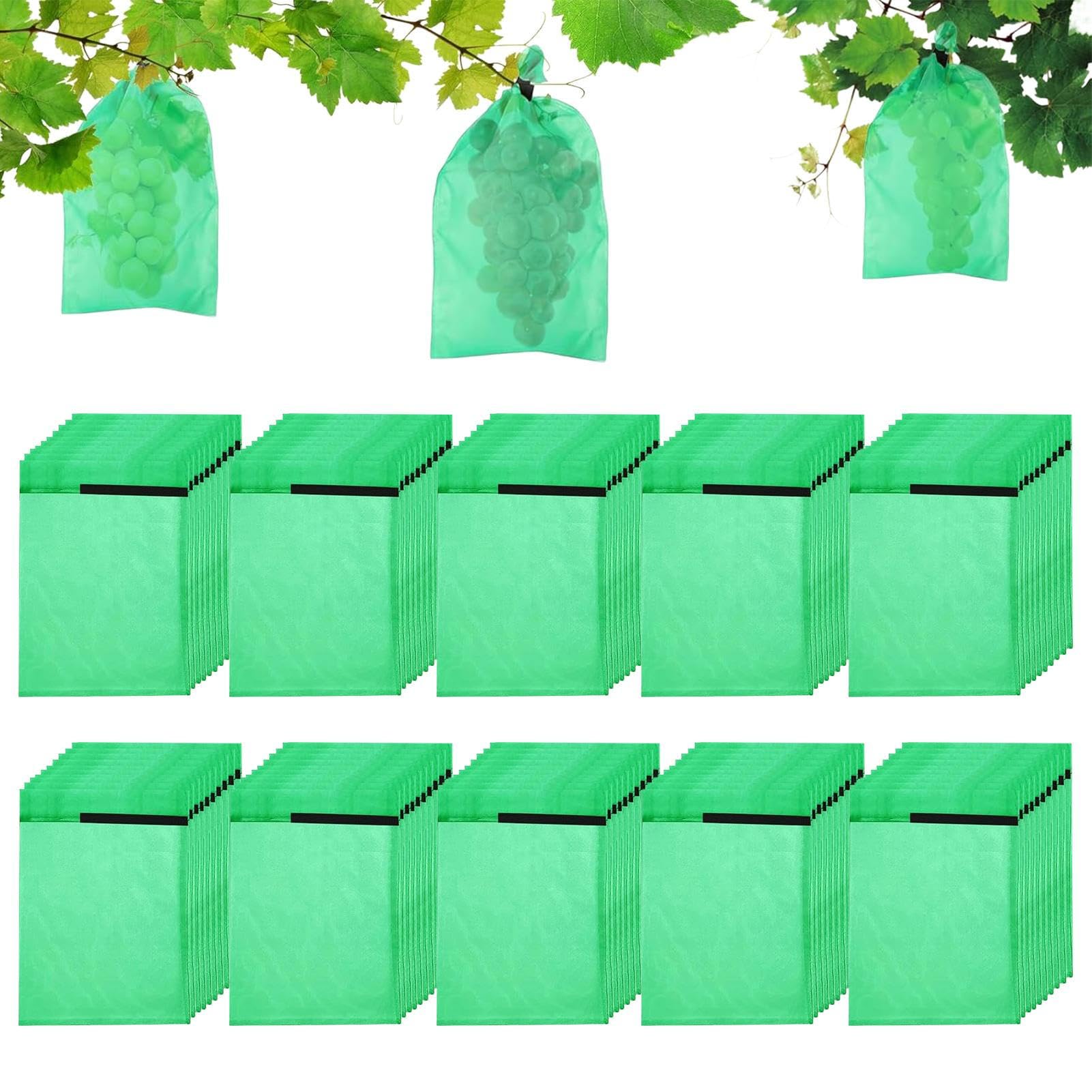 Cuenco de red para árboles frutales, bolsa de uva no tejida con cordón para árboles frutales, barrera de malla para proteger tomates, mangos y verduras