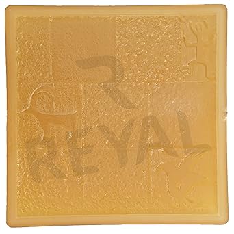 Reyal Chequered Mould Millano Paver Block Mould (PVC)(Size : 12