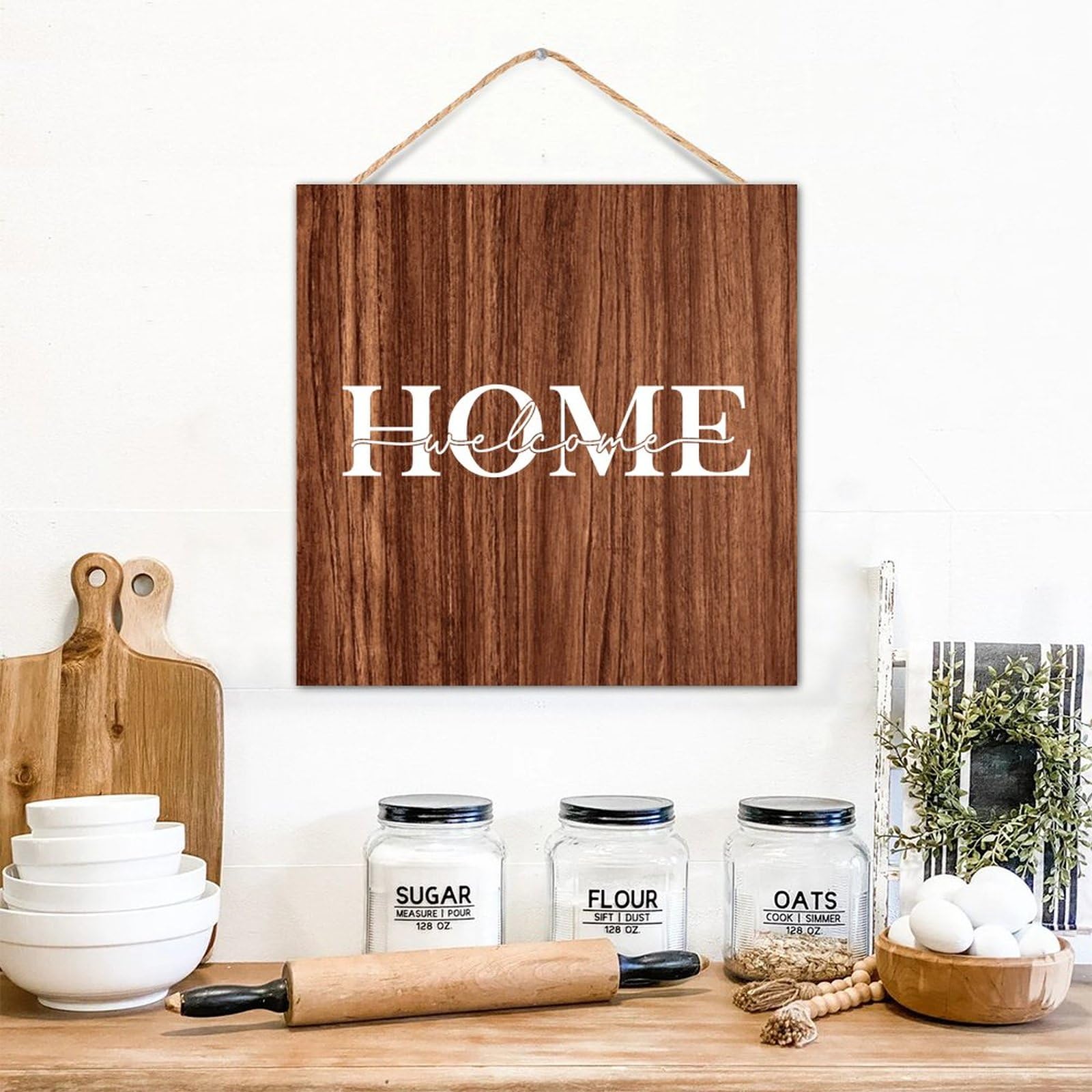 Targa In Legno Decorativa "Home Is Where The Heart Is" - Cartello Ispirazionale 10x15 Cm Per Casa E Regalo Housewarming