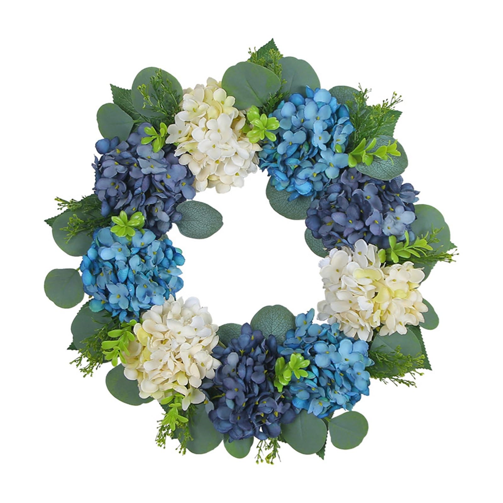 Guirlande d'hortensia arrangement floral pour tenture murale