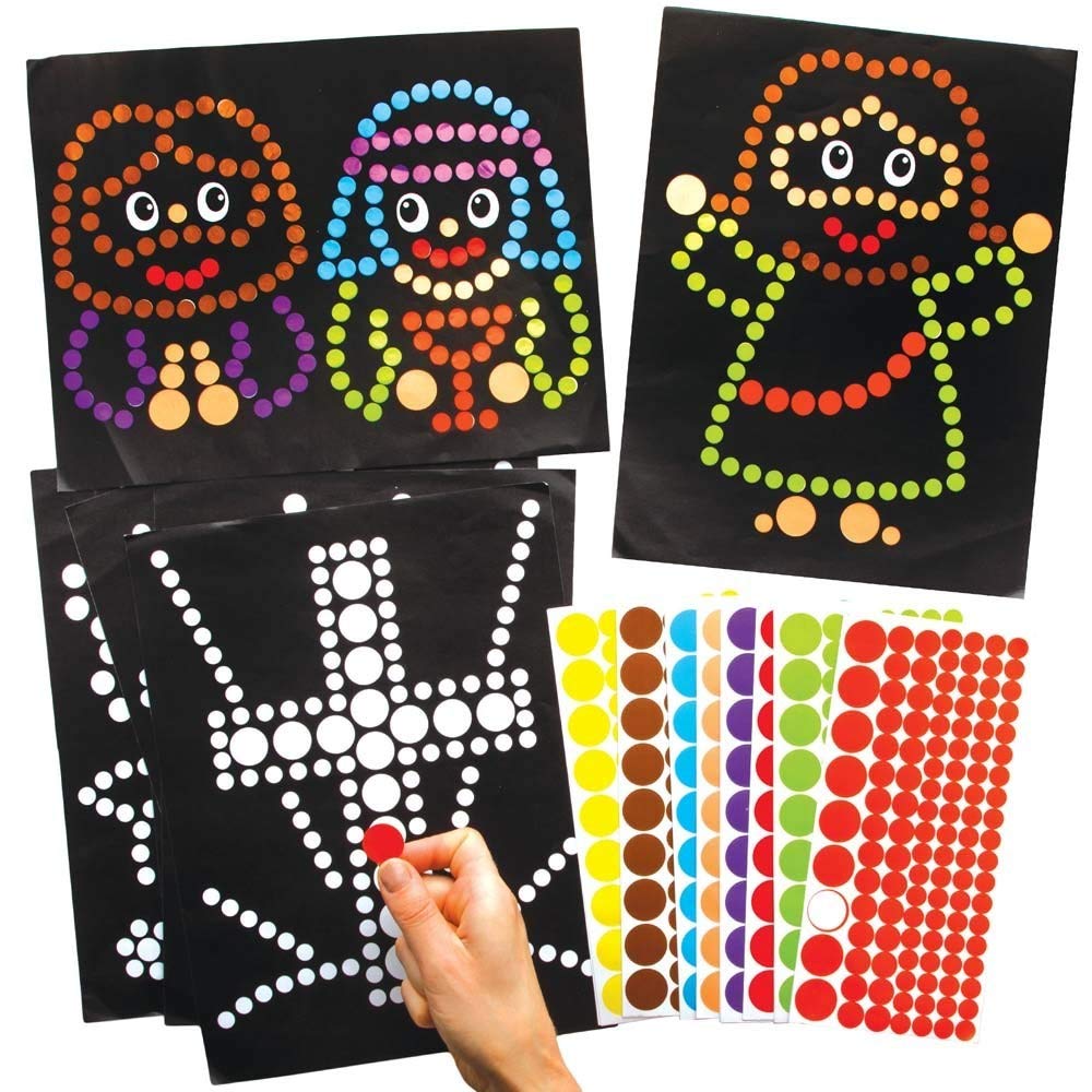 Baker Ross Holy Week Dotty Art - Pack of 8, Christian Easter Crafts for Kids (AX787)