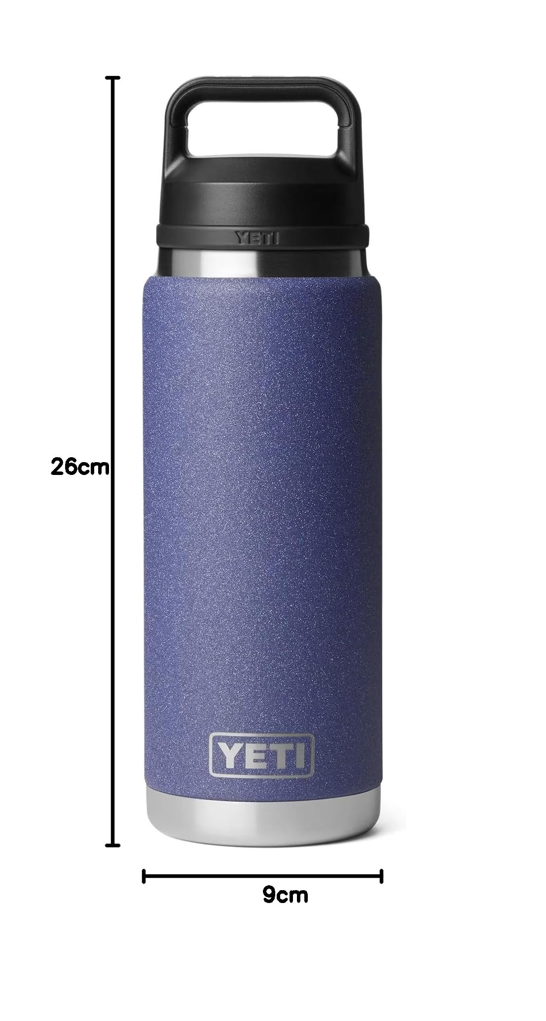 YETI Rambler Bottle Chug, Vacuum Insulated Stainless Steel Bottle with Chug Cap, Moon Dust, 26 oz (760 ml)