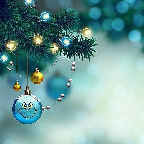 Miniatura 7 de Finduat 10 calcomanías de decoración de Navidad para adornos, calcomanías de vinilo, decoraciones de Navidad, calcomanías de bricolaje, calcomanías