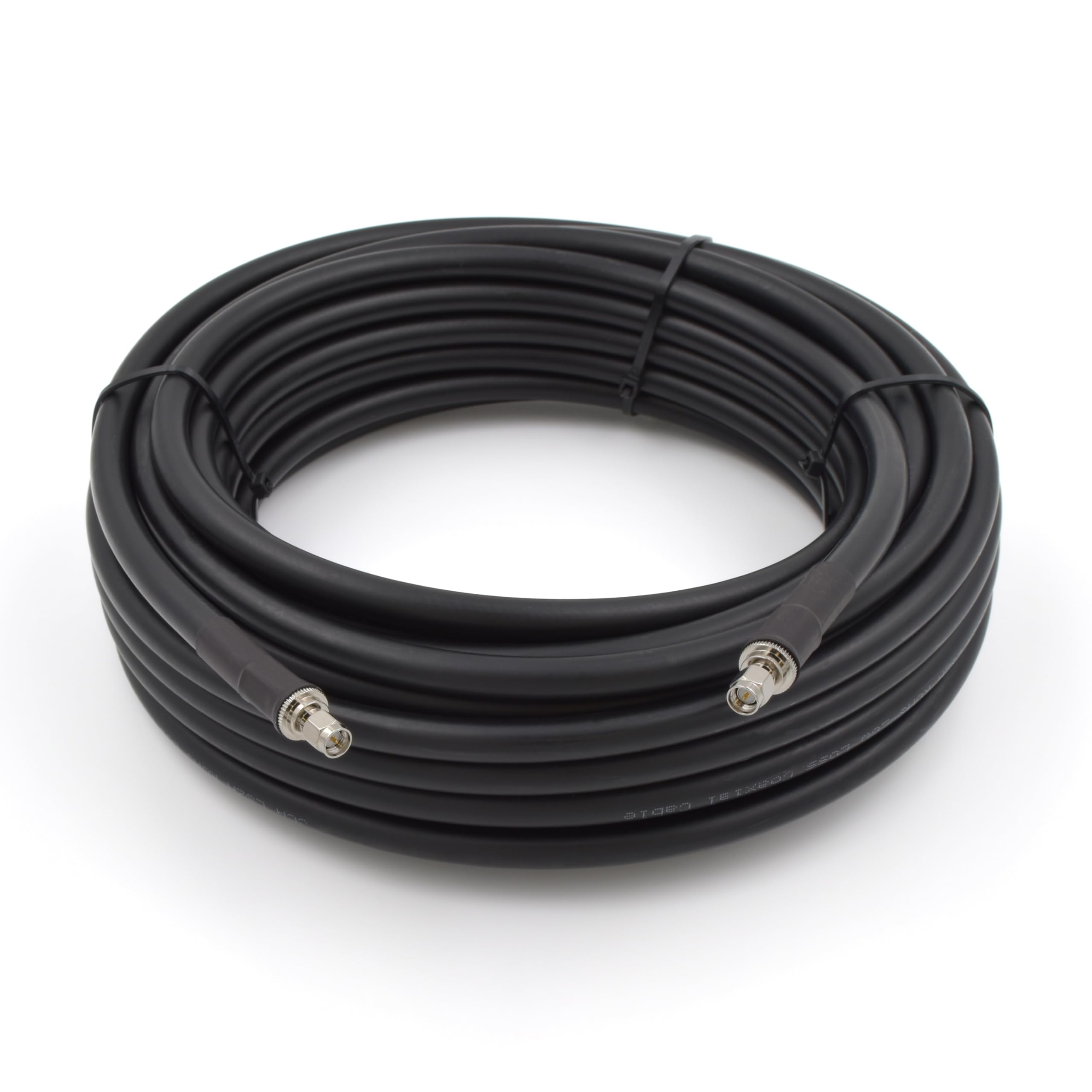 SMA mâle à SMA mâle 30m Cable coaxial 50ohm 8D-FB Ø11.1mm Câble d'extension exterieur à faible perte rallonge etanche pour Routeur WIFI Radio Antenne LTE GSM Amplificateur 4G 5G LTE Hotspot