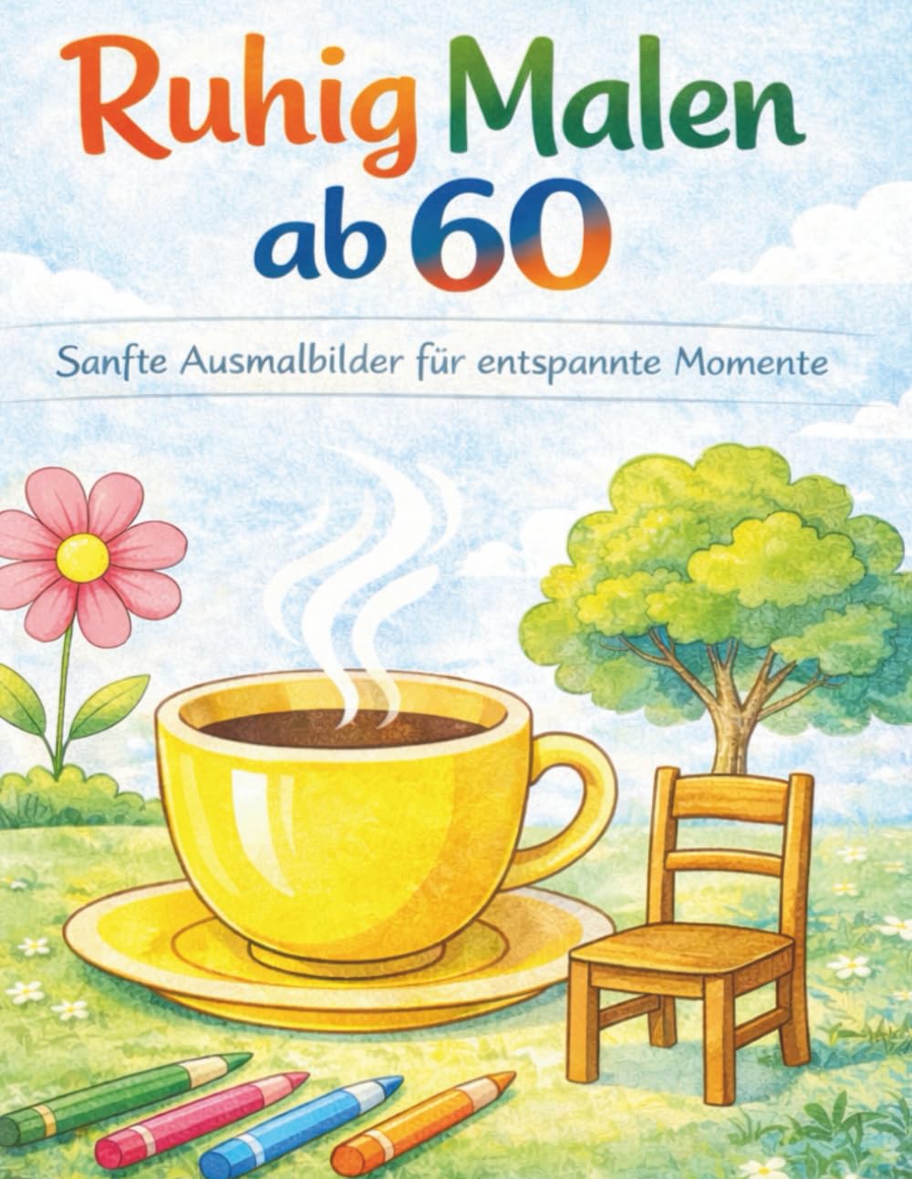 Ruhig Malen ab 60: Sanfte Ausmalbilder für entspannte Momente (Ruhig malen & sanft denken. Beschäftigung und mentale Aktivierung ab 60)