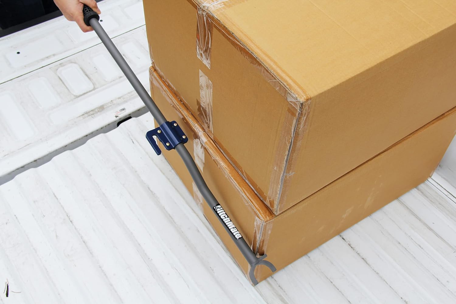 HitchMate Heininger Grab Handle – Heavy Duty Steel Truck Bed Step, Adjustable Universal Fit, Installs on Any Pickup, Powder-Coated for Durability, Laser-Cut Cargo Hook, Easy Access to Tailgate