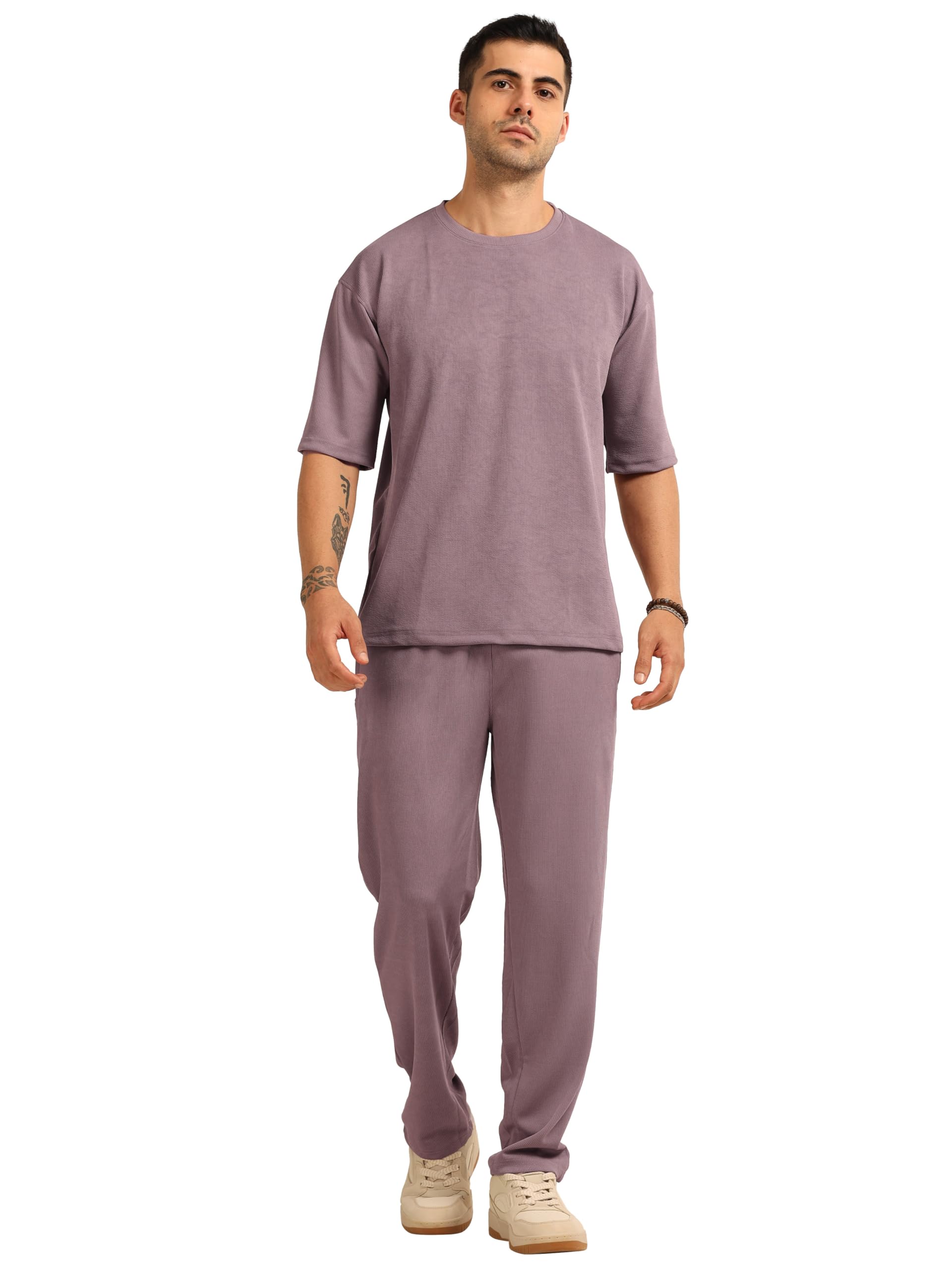 bushirt Men's Co-ords consists of a t-shirt and a pair of joggers - Fit is Oversized | Fabric is Structured-picture-47