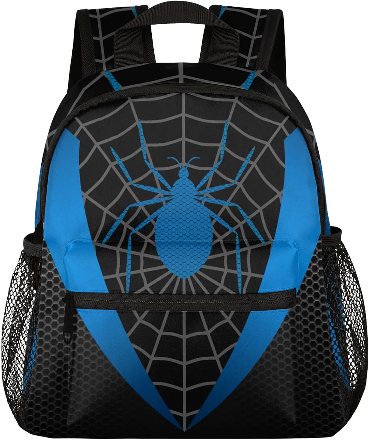 Toddler Backpacks for Boys Girls 2-4: Kids Cartoon Schoolbag Lightweight Waterproof Book Bag for Preschool, Kindergarten, Elementary Back to School Children 12 Inch Blue Black