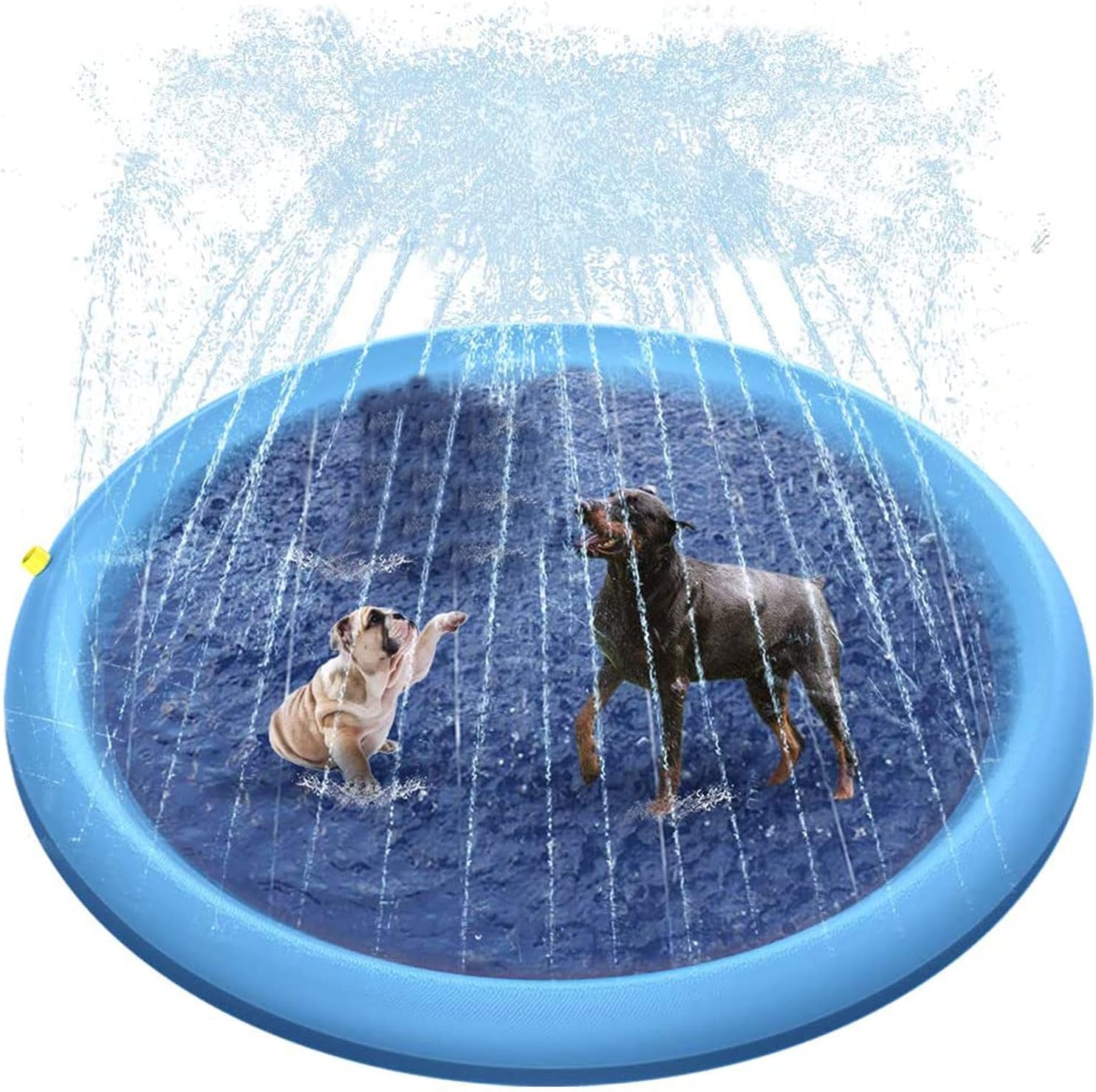 Frunimall 67 Inch Splash Sprinkler Pad for Dogs Kids, Nonslip Large