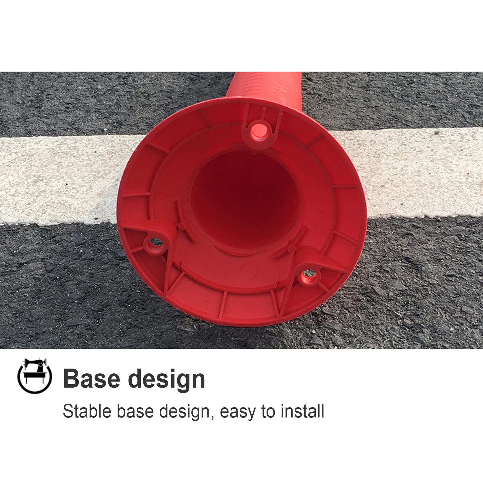 Cono de seguridad para señalización vial, cono de barrera, poste de estacionamiento de seguridad, poste de tráfico de plástico, postes canalizadores, cono delineador, postes de señalización vial de p
