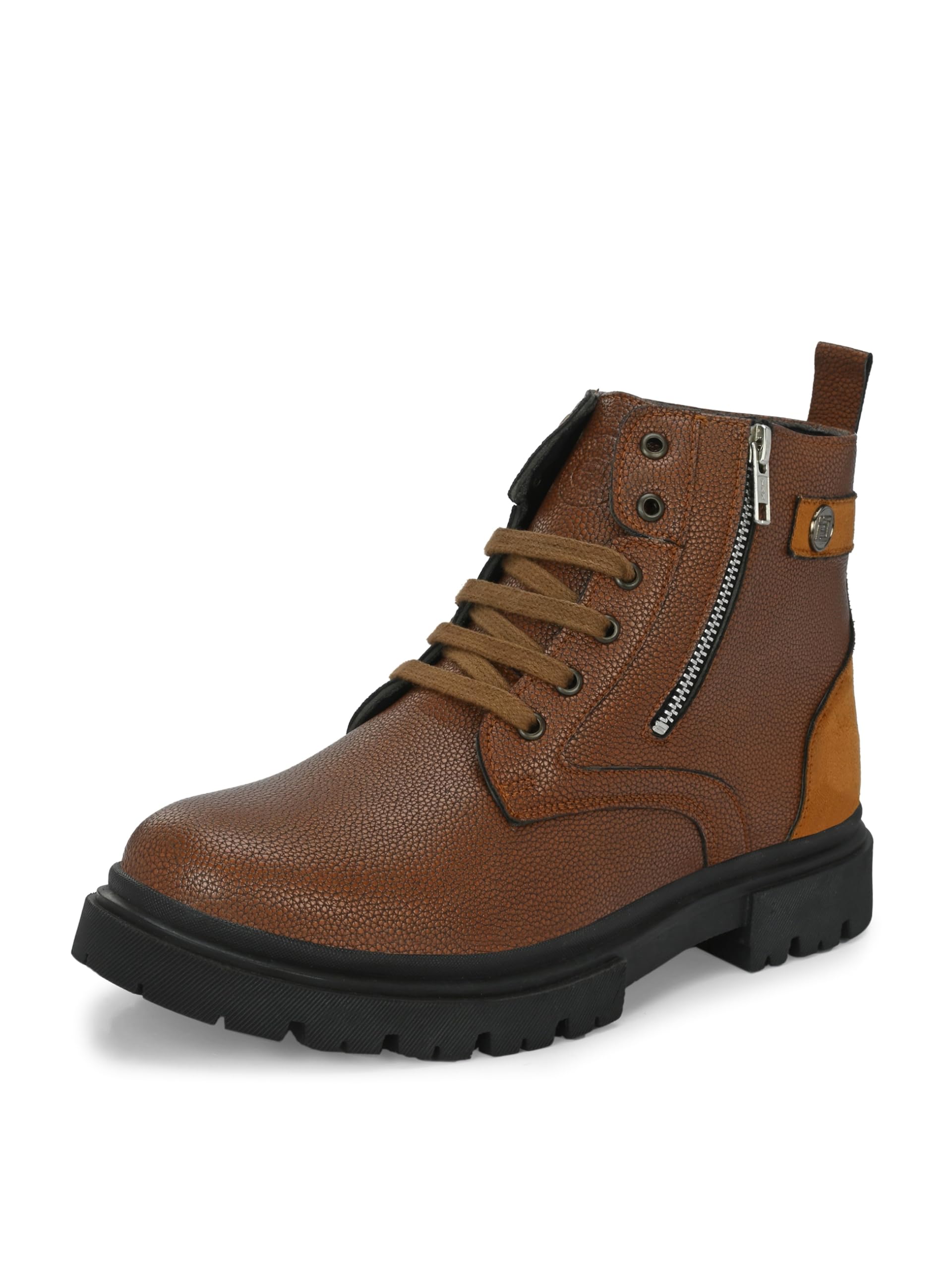 Eego Italy Mens Chunky Zipper Boots_Awesome-TAN-7 (B0CMLPS3RZ) Amazon Price History, Amazon Price Tracker