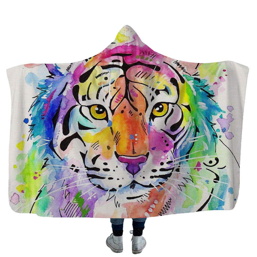 Couverture anti-froid bureau et maison tigre sherpa contre les courants d'air