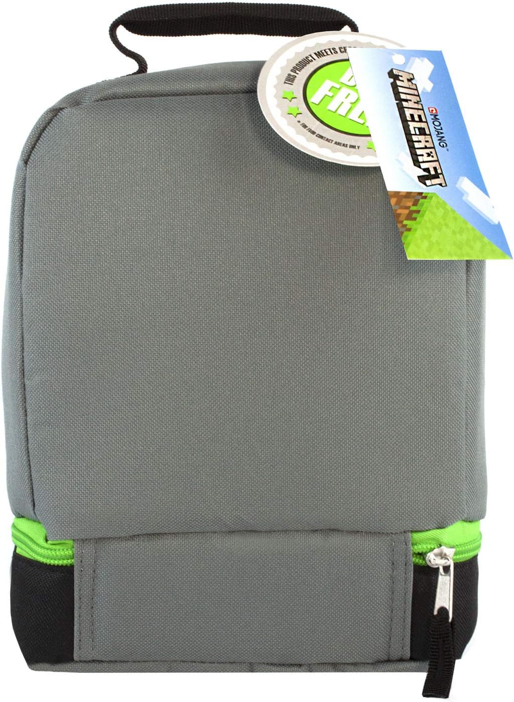 Minecraft Lunchbox Creeper Zip Compartment Green Lunch bag One Size